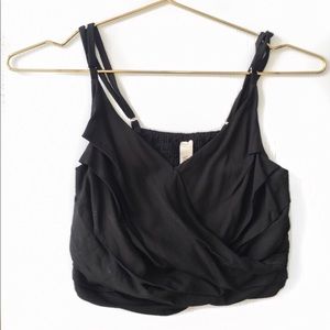Black crop top